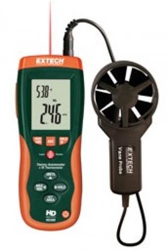 HD300 - CFM/CMM Thermo-Anemometer with built-in InfraRed Thermometer