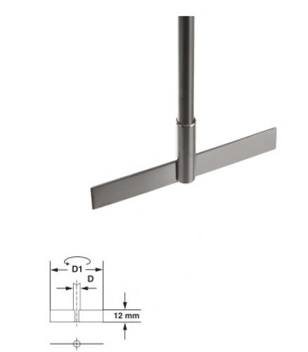 BOCHEM 9603–9605, tije tip paletă cu 2 lame flexibile, 300–500 mm