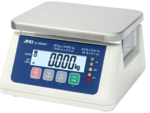 A&D SJ-WP, cântar de masă IP67, până la 30 kg