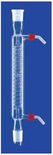 Condensator cu filet GL (seria 5 233X) LENZ, sticlฤ borosilicatฤ DURAN