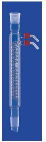 Condensator cu spirală, cu filet GL LENZ, sticlă borosilicată DURAN