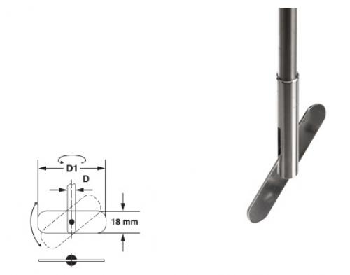 Tije pentru agitatoare mecanic, Ustensilă metalică de laborator | sepadin.ro