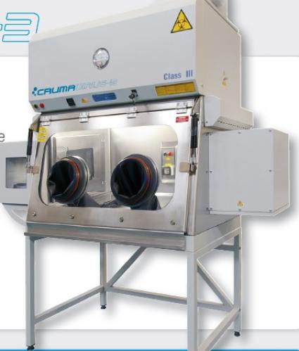 Cruma VIRUS-3, Cabinetฤ de protectie microbiologica clasa iii, 500 W | sepadin.ro
