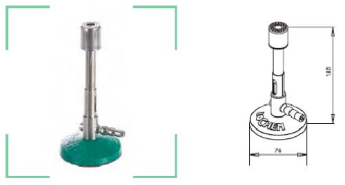 Becuri de gaz Becuri Bunsen DIN 30665, Ustensilă metalică de laborator | sepadin.ro