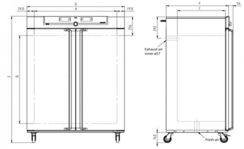 IN750mplus — dimensiuni