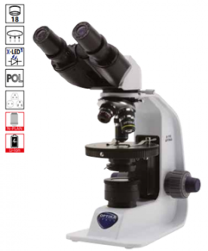 Optika B-150P-BRPL, microscop biologic binocular pentru educație, cu lumină polarizată