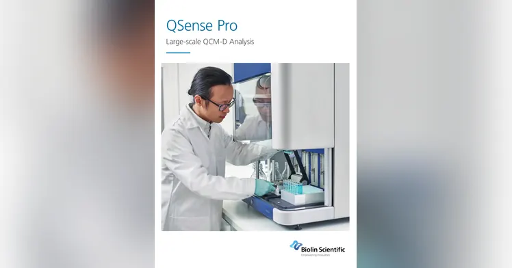 Copertă: Biolin Scientific — QSense Pro Large-scale QCM-D Analysis