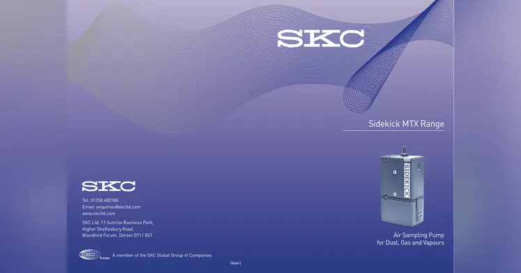 Copertă: SKC — Sidekick MTX Range Sampling Pump