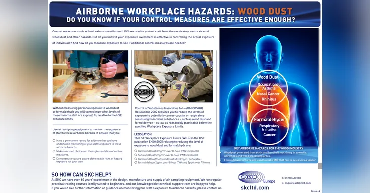 SKC — AIRBORNE WORKPLACE HAZARDS: WOOD DUST